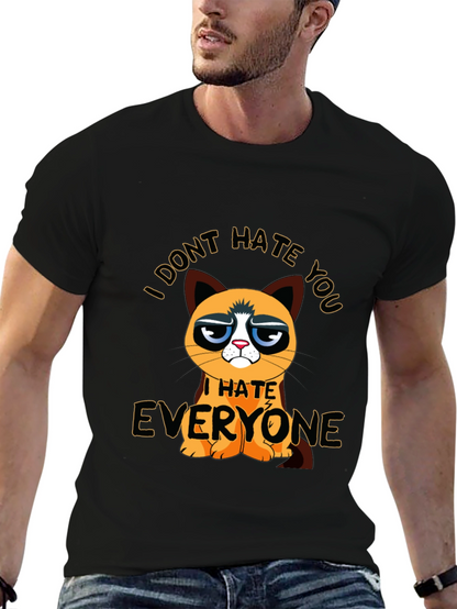 Grumpy Cat I Hate Everyone Graphic T-Shirt