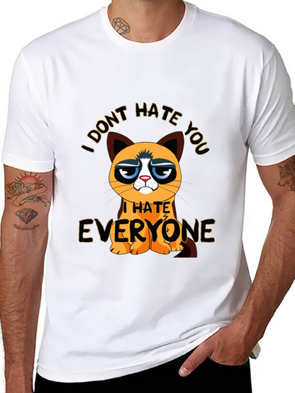 Grumpy Cat I Hate Everyone Graphic T-Shirt