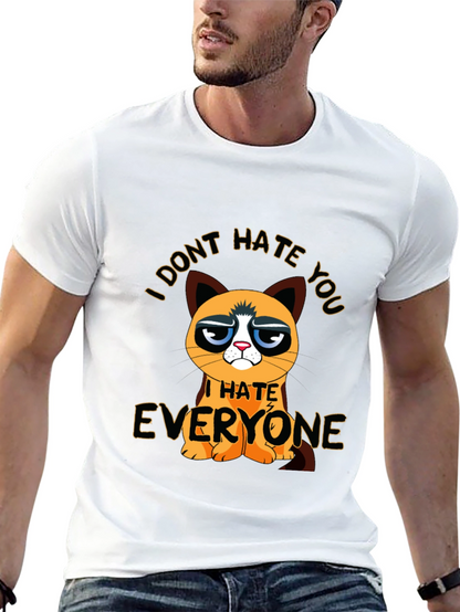 Grumpy Cat I Hate Everyone Graphic T-Shirt