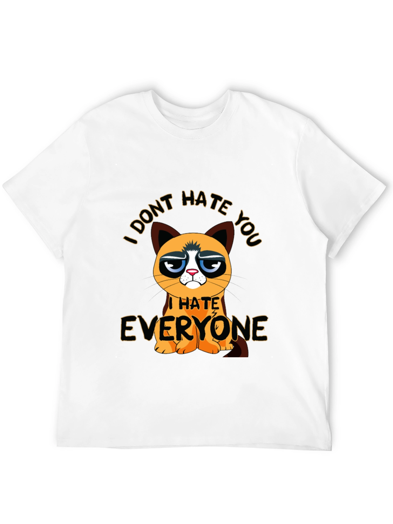 Grumpy Cat I Hate Everyone Graphic T-Shirt