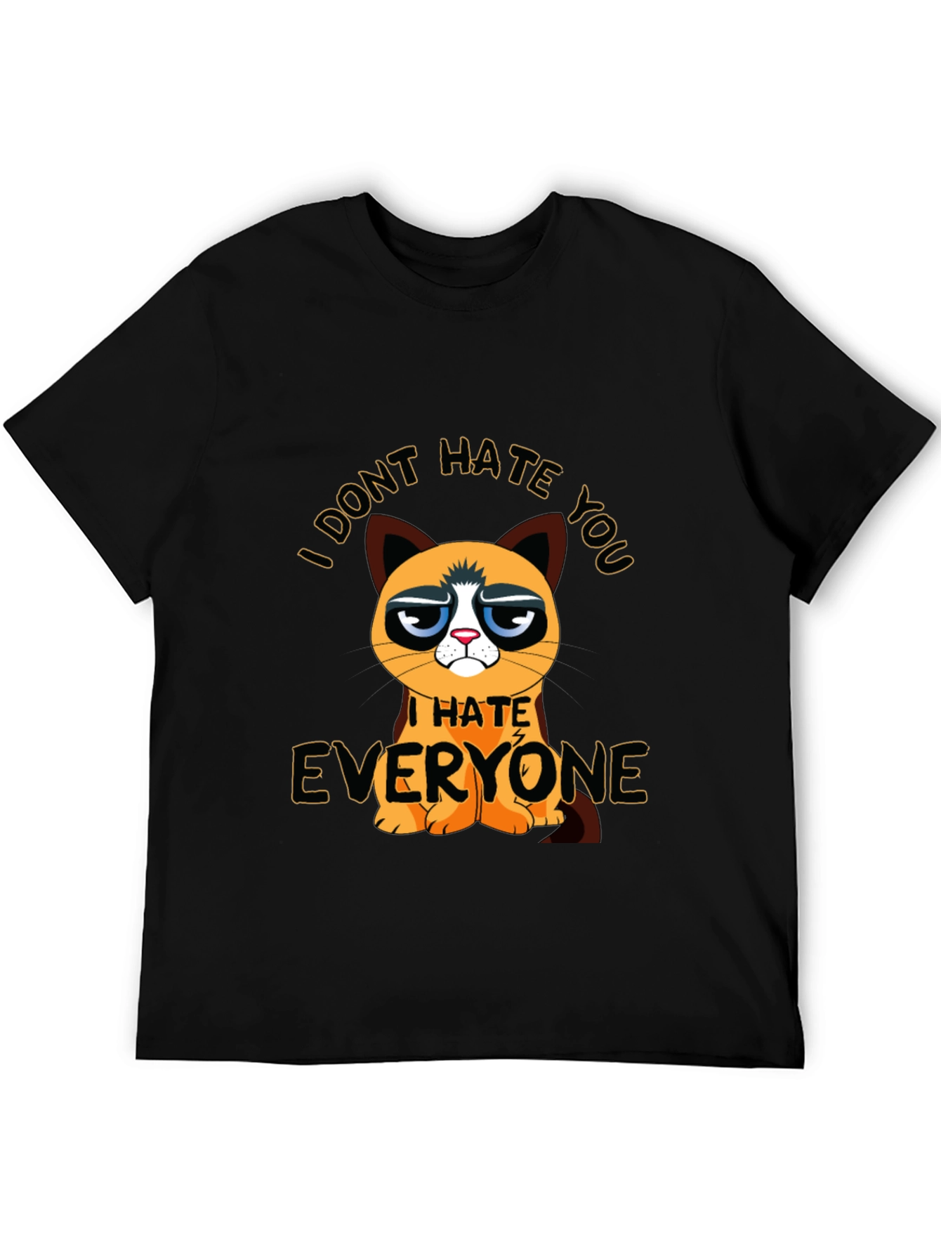 Grumpy Cat I Hate Everyone Graphic T-Shirt