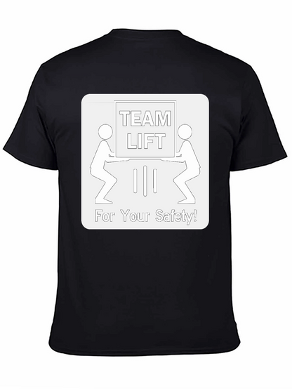 Team Lift Safety T-Shirt - Black Crew Neck
