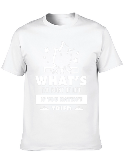 Whats the Point of Life Camping Graphic Tee