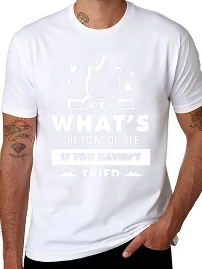 Whats the Point of Life Camping Graphic Tee