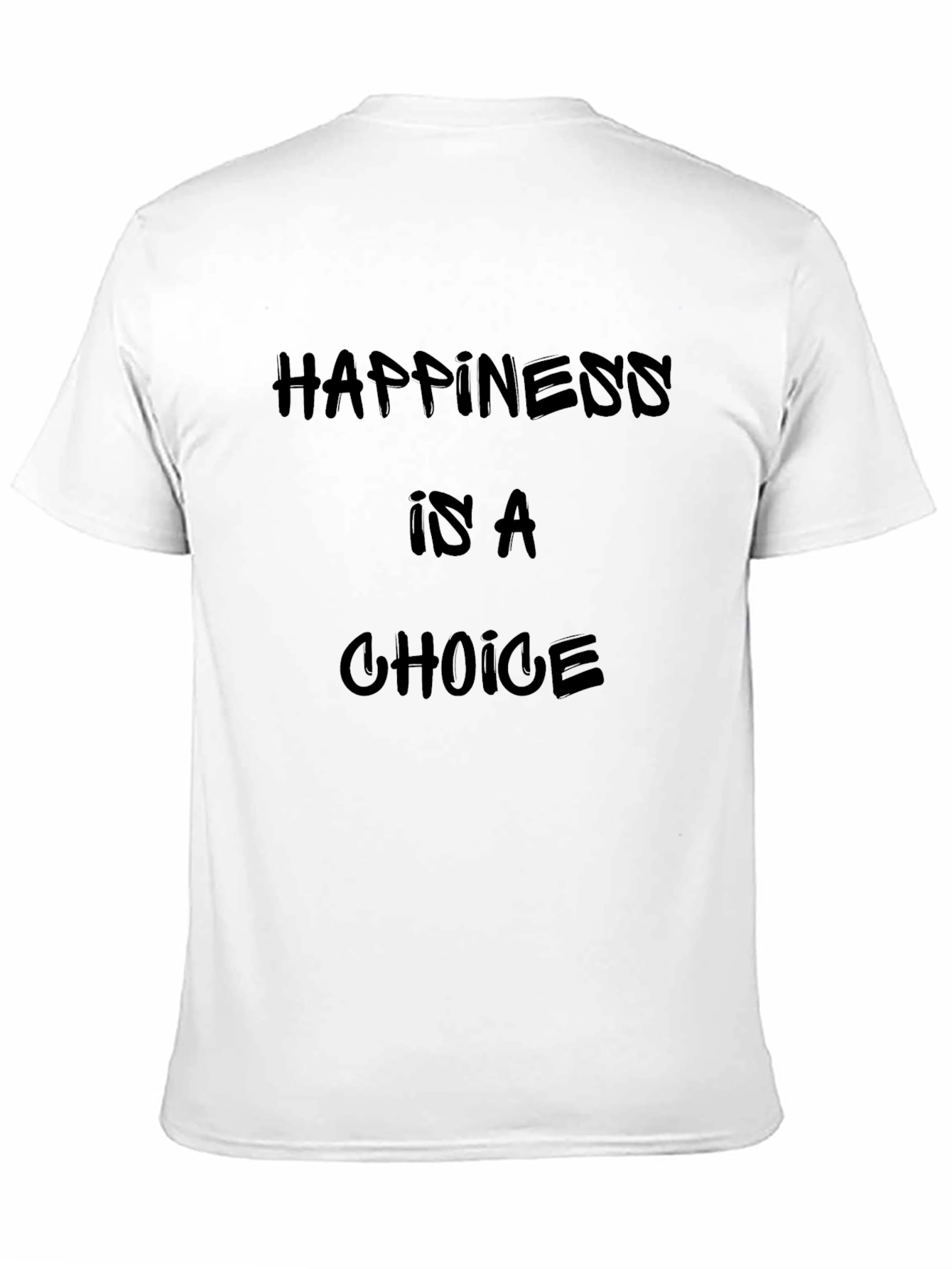Happiness is a Choice Black Graphic T-Shirt