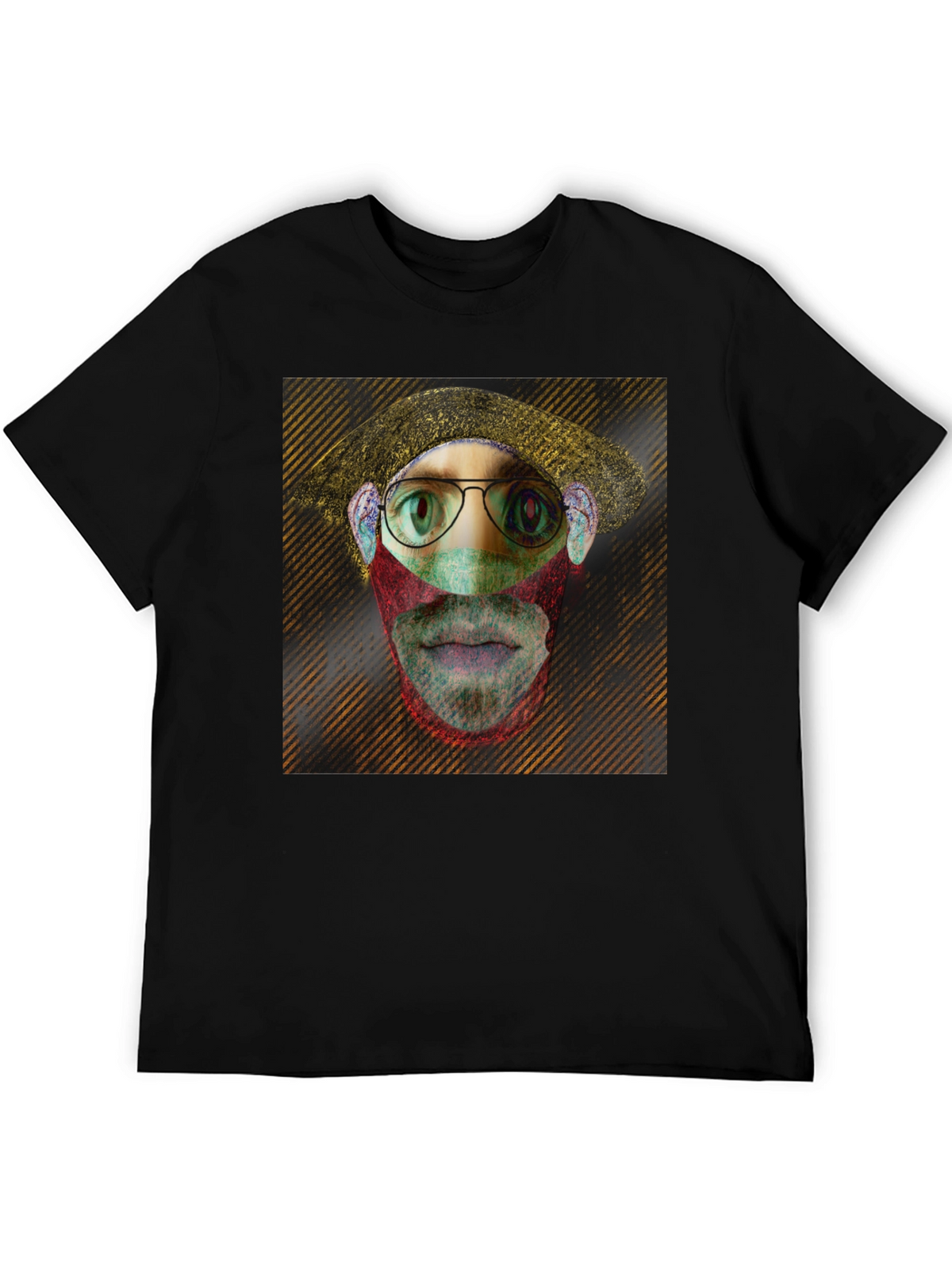 Eye-Catching Graphic Print Black T-Shirt