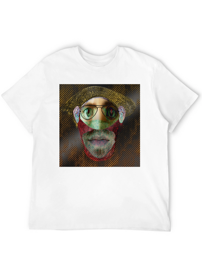 Eye-Catching Graphic Print Black T-Shirt