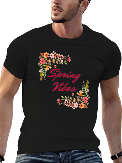 Spring Vibes Floral Graphic Tee