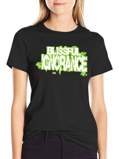 Blissful Ignorance Graphic Tee - Trendy Design