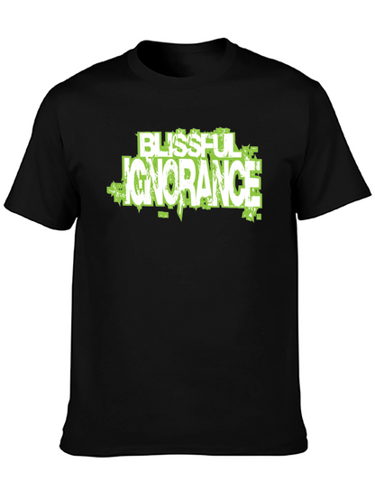 Blissful Ignorance Graphic Tee - Trendy Design
