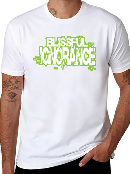 Blissful Ignorance Graphic Tee - Trendy Design