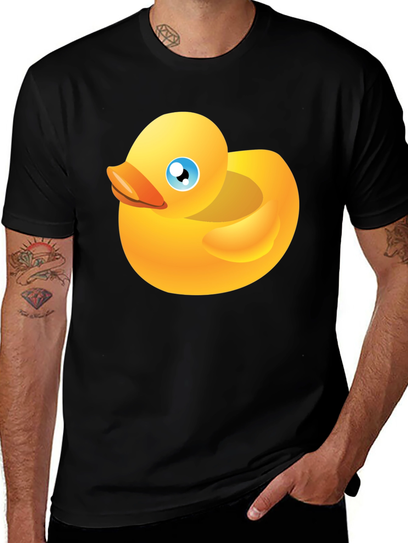 Duck Graphic Black T-Shirt