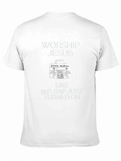 Worship Jesus 90s Rap T-Shirt