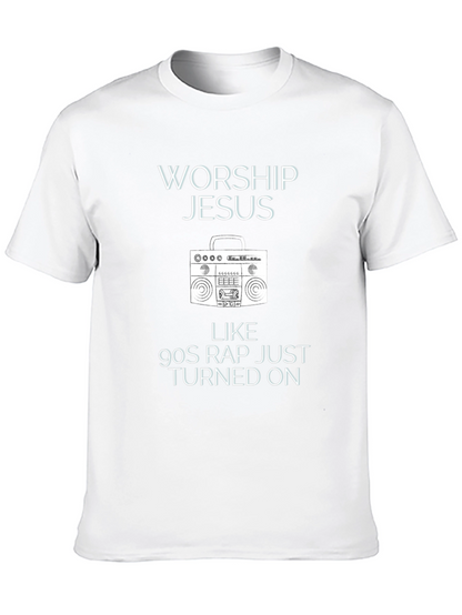 Worship Jesus 90s Rap T-Shirt