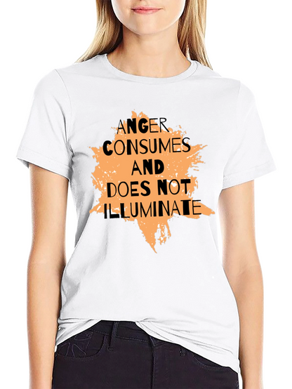 Anger Consumes Graphic Tee - Black