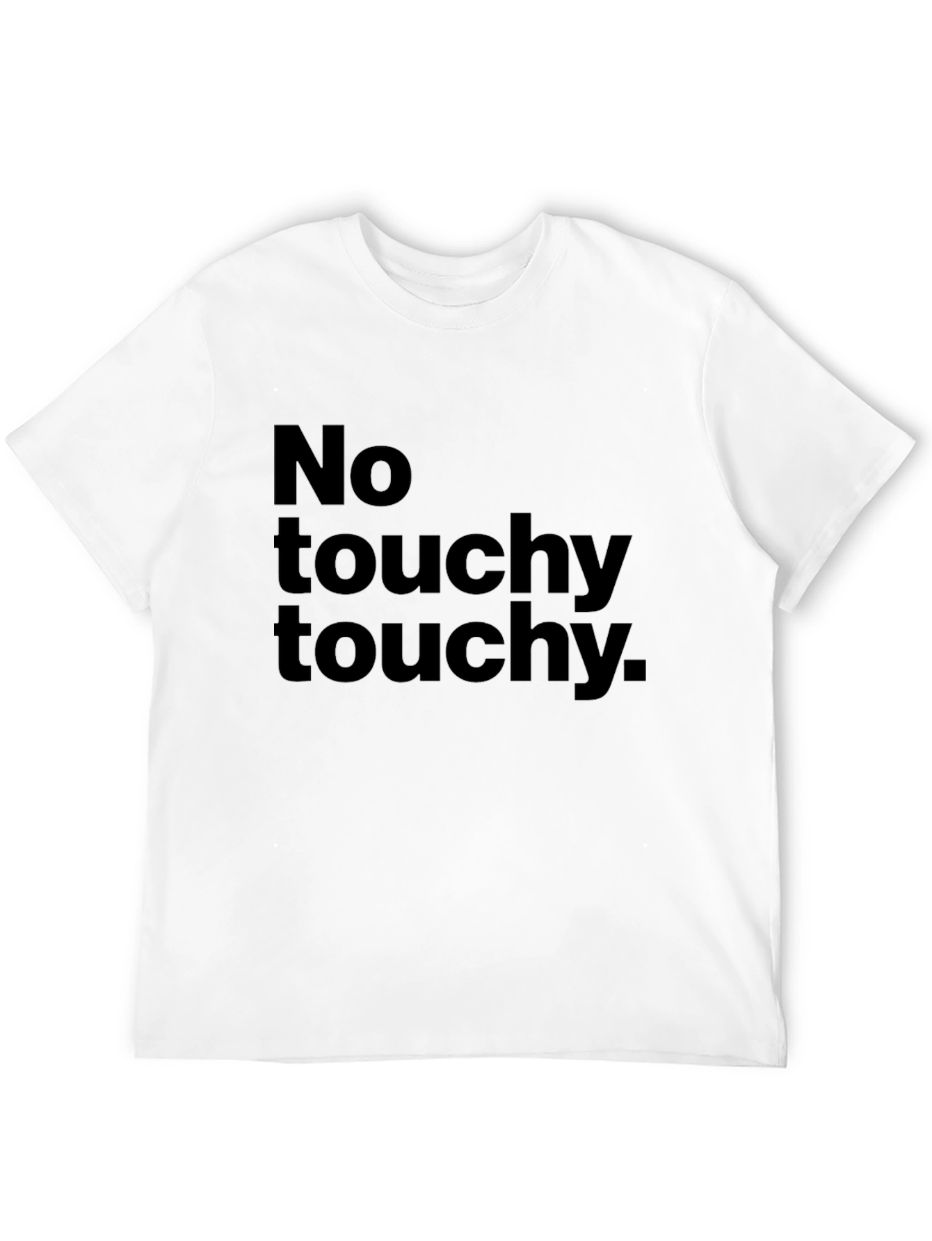No Touchy Touchy Black Graphic Tee