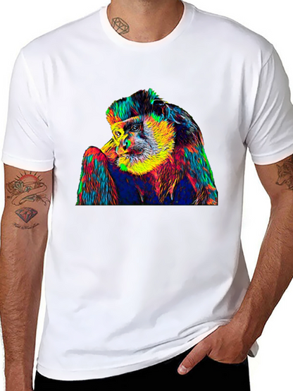 Psychedelic Monkey Graphic T-Shirt