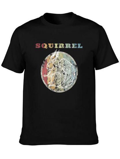 Retro Squirrel Graphic T-Shirt