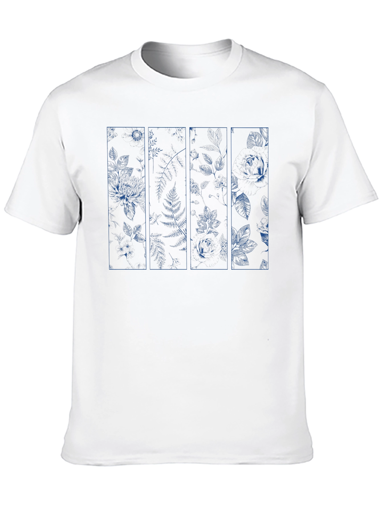 Floral Panel Graphic Print T-Shirt