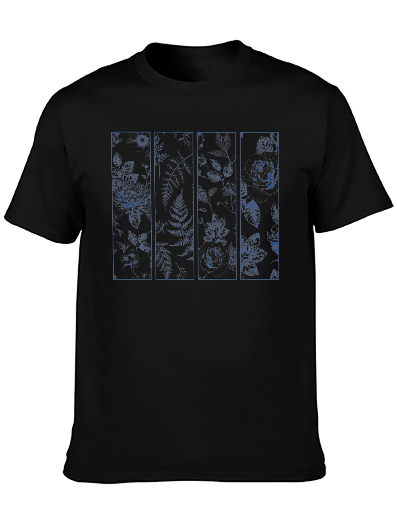 Floral Panel Graphic Print T-Shirt