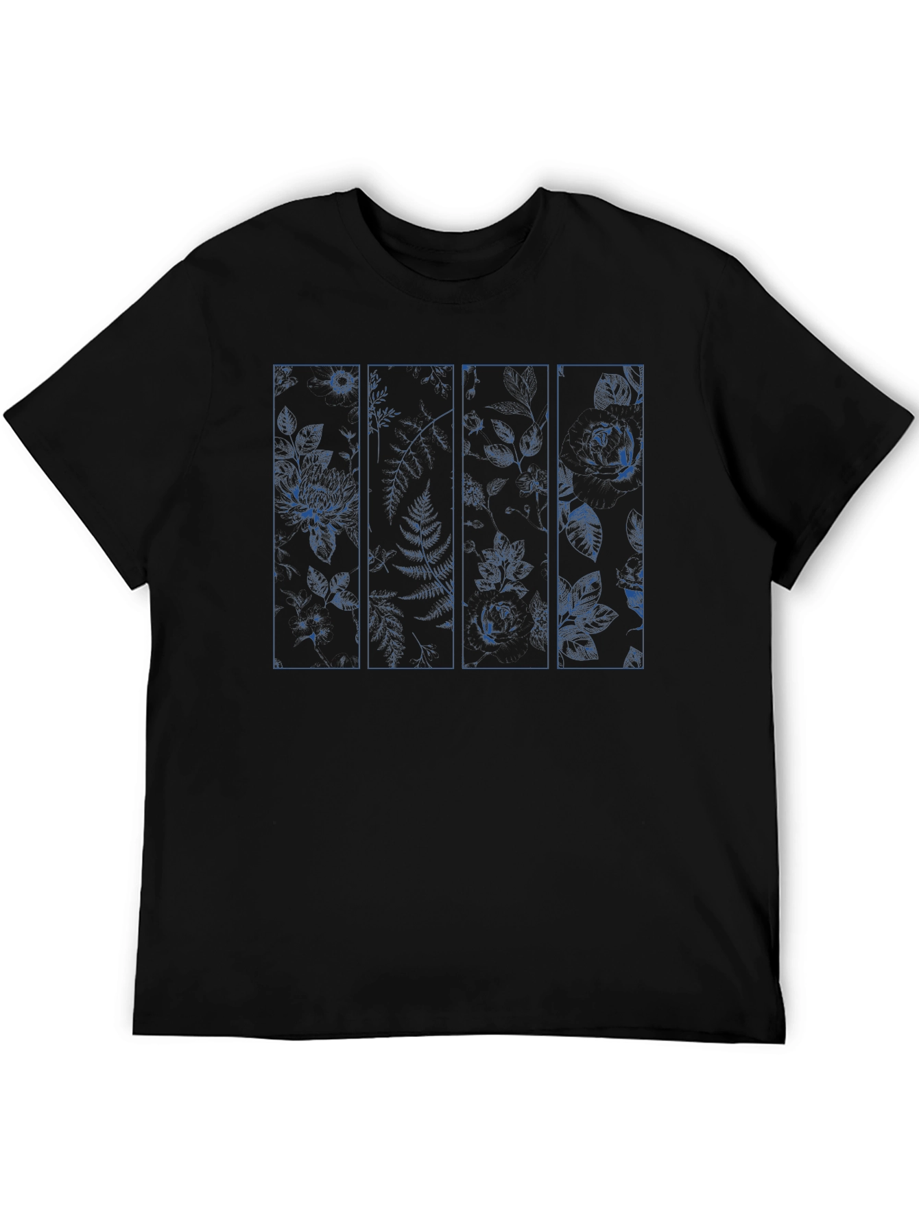 Floral Panel Graphic Print T-Shirt
