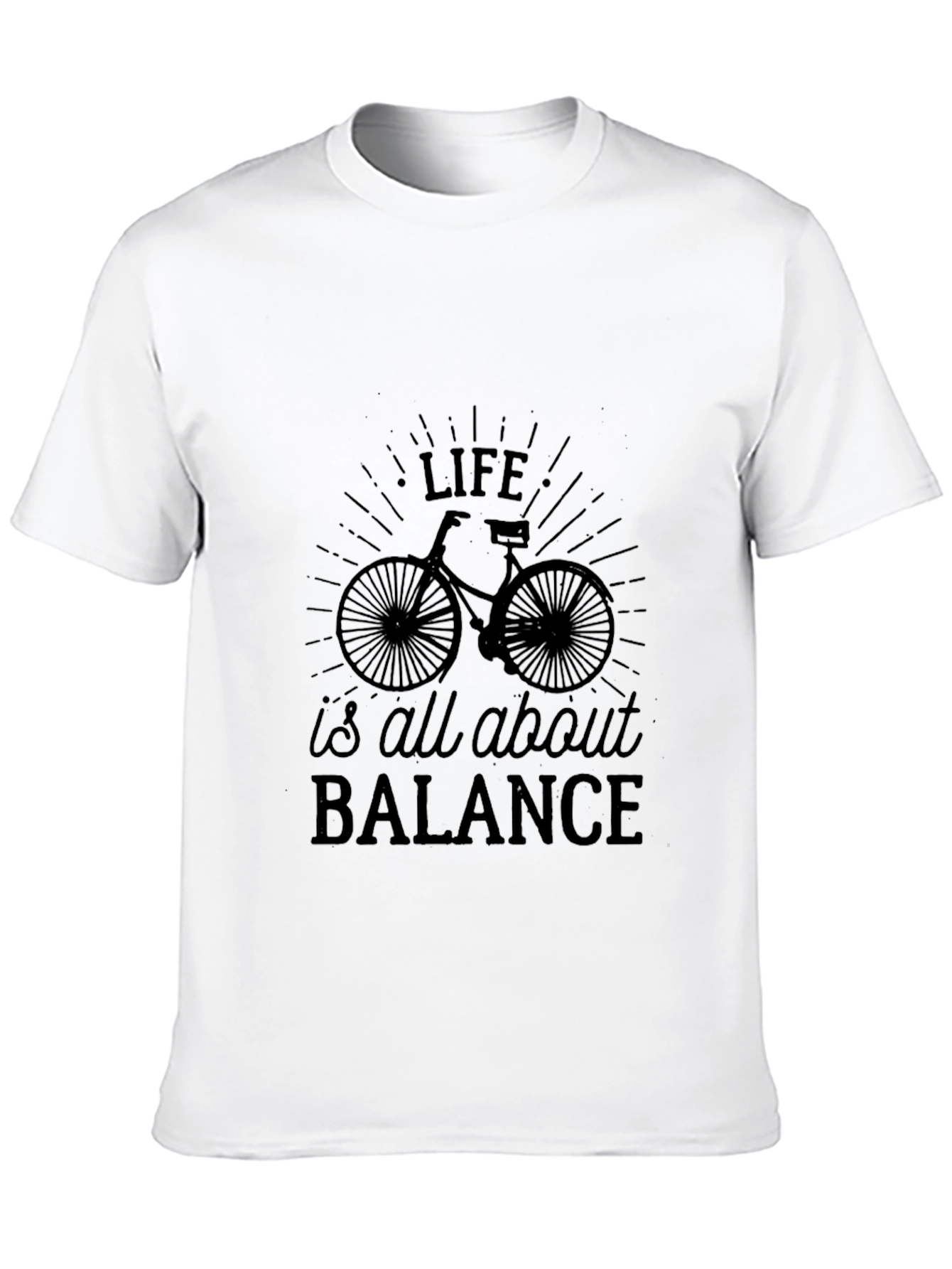 Life Balance Bicycle Graphic T-Shirt
