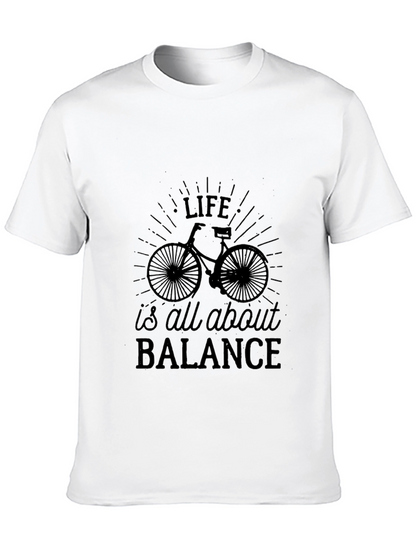 Life Balance Bicycle Graphic T-Shirt
