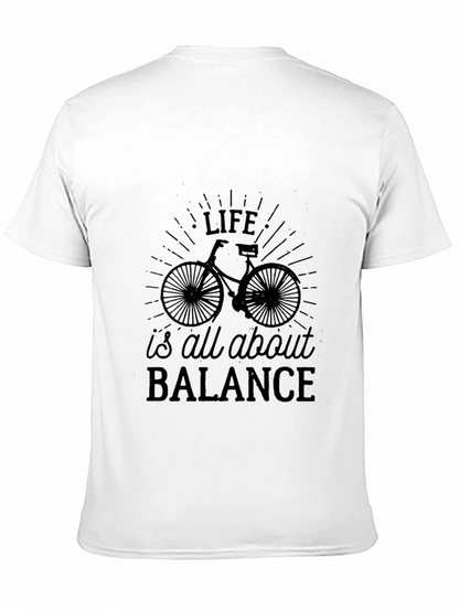 Life Balance Bicycle Graphic T-Shirt
