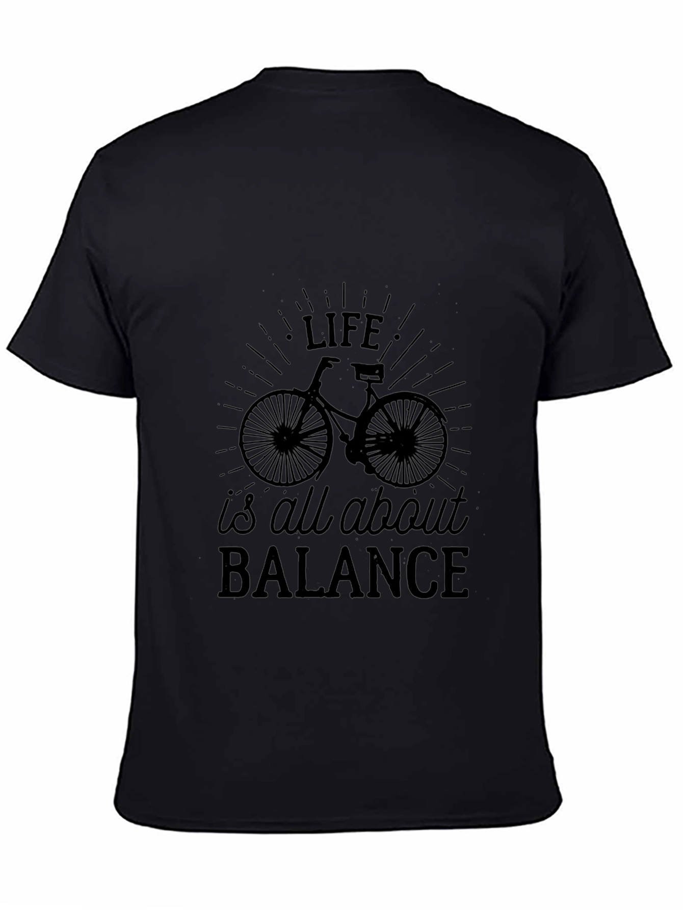 Life Balance Bicycle Graphic T-Shirt