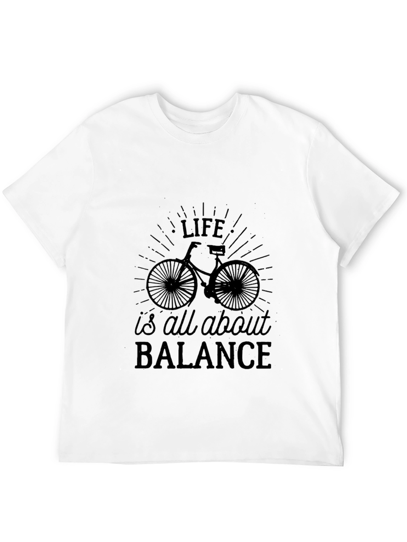 Life Balance Bicycle Graphic T-Shirt