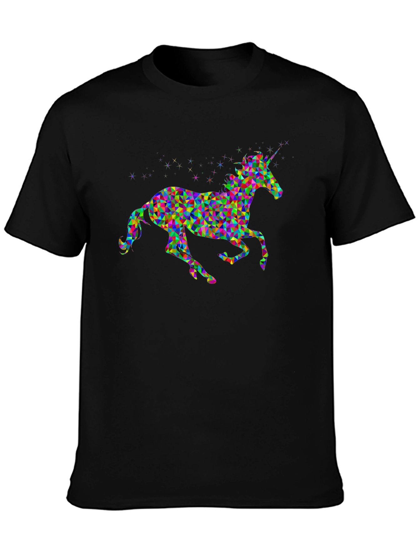 Geometric Unicorn Graphic T-Shirt