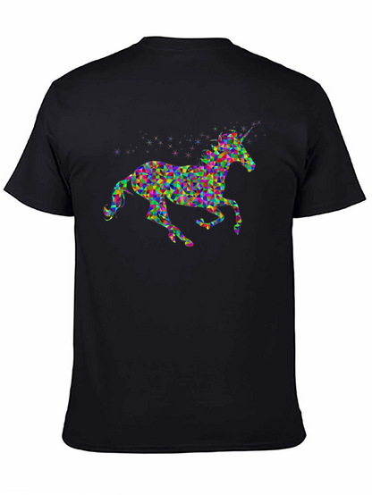 Geometric Unicorn Graphic T-Shirt