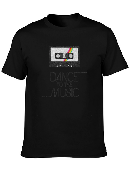 Dance To The Music Retro Cassette Tape T-Shirt