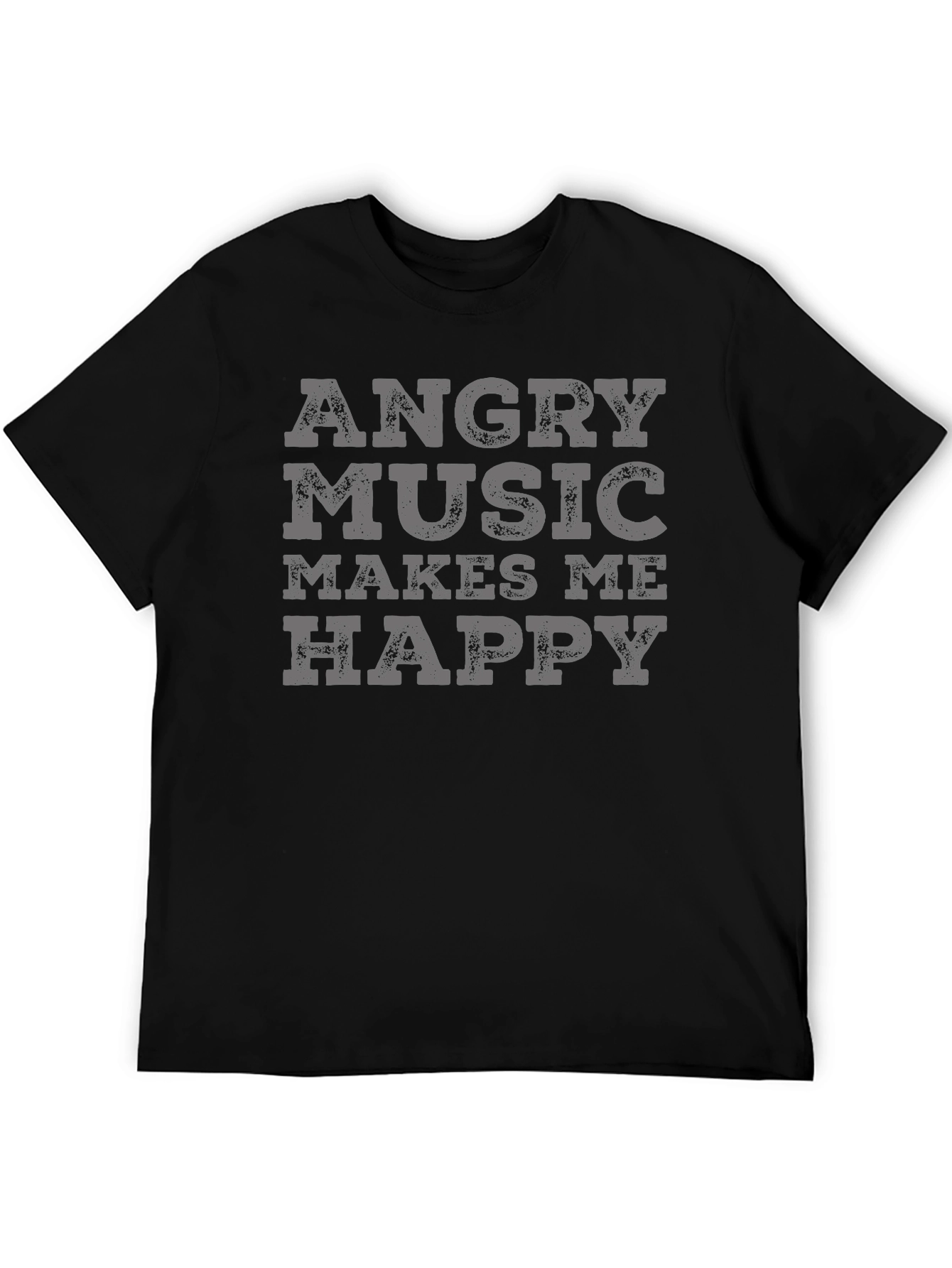 Angry Music Makes Me Happy Graphic T-Shirt