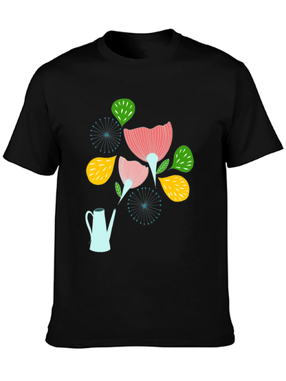 Floral Watering Can Graphic Tee