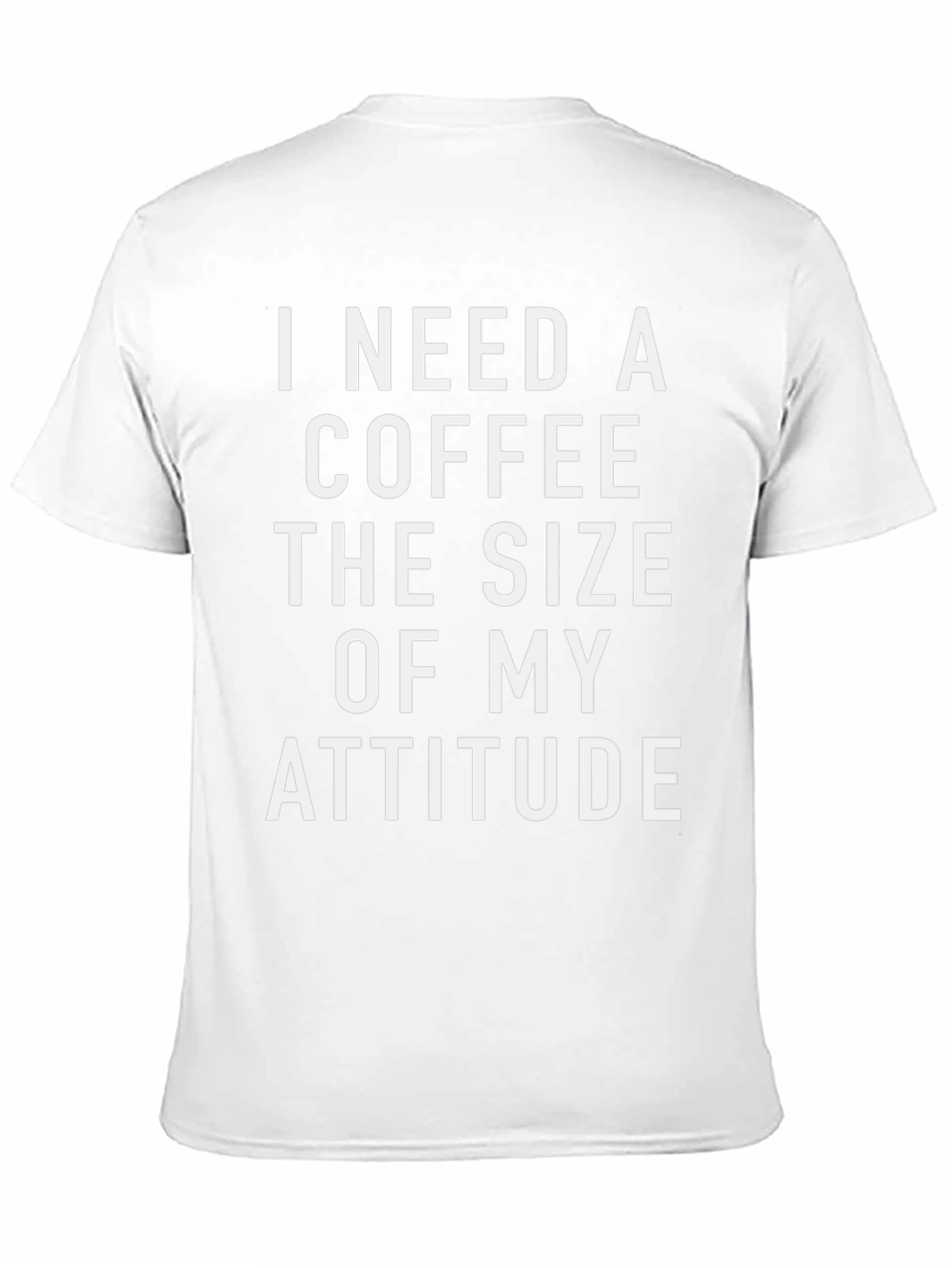 Coffee & Attitude Graphic T-Shirt - Black