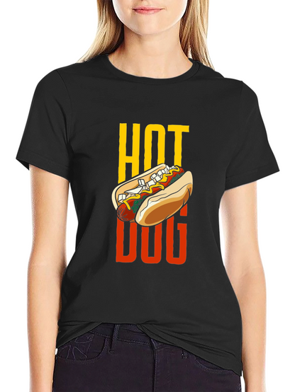 Hot Dog Graphic Tee - Foodie T-Shirt