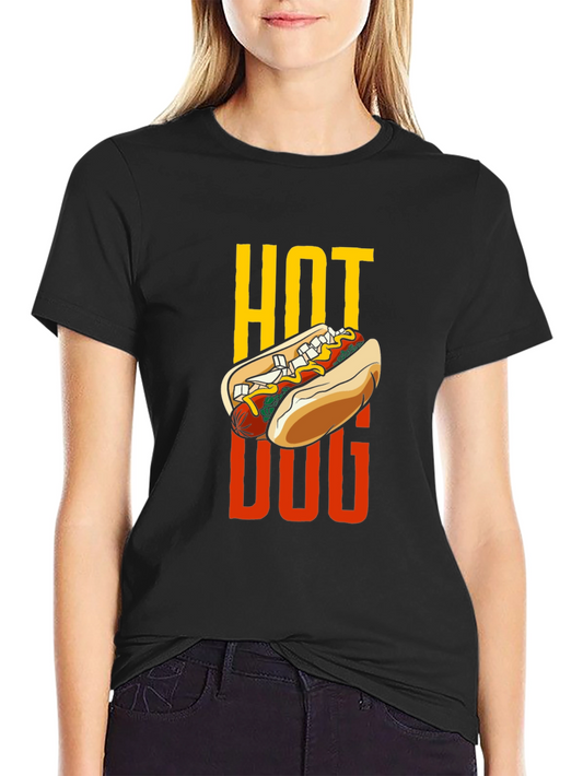Hot Dog Graphic Tee - Foodie T-Shirt