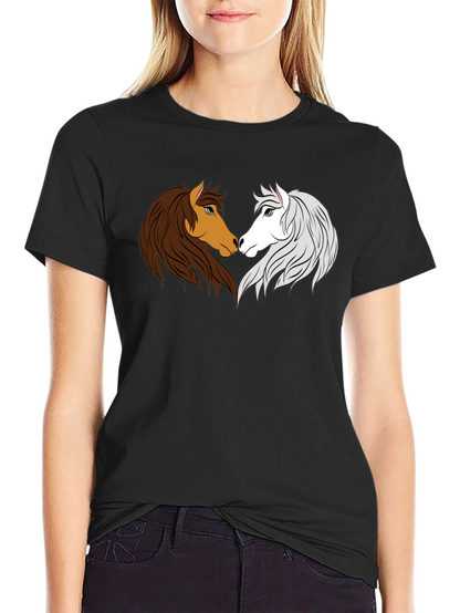 Yin Yang Horse Graphic Tee