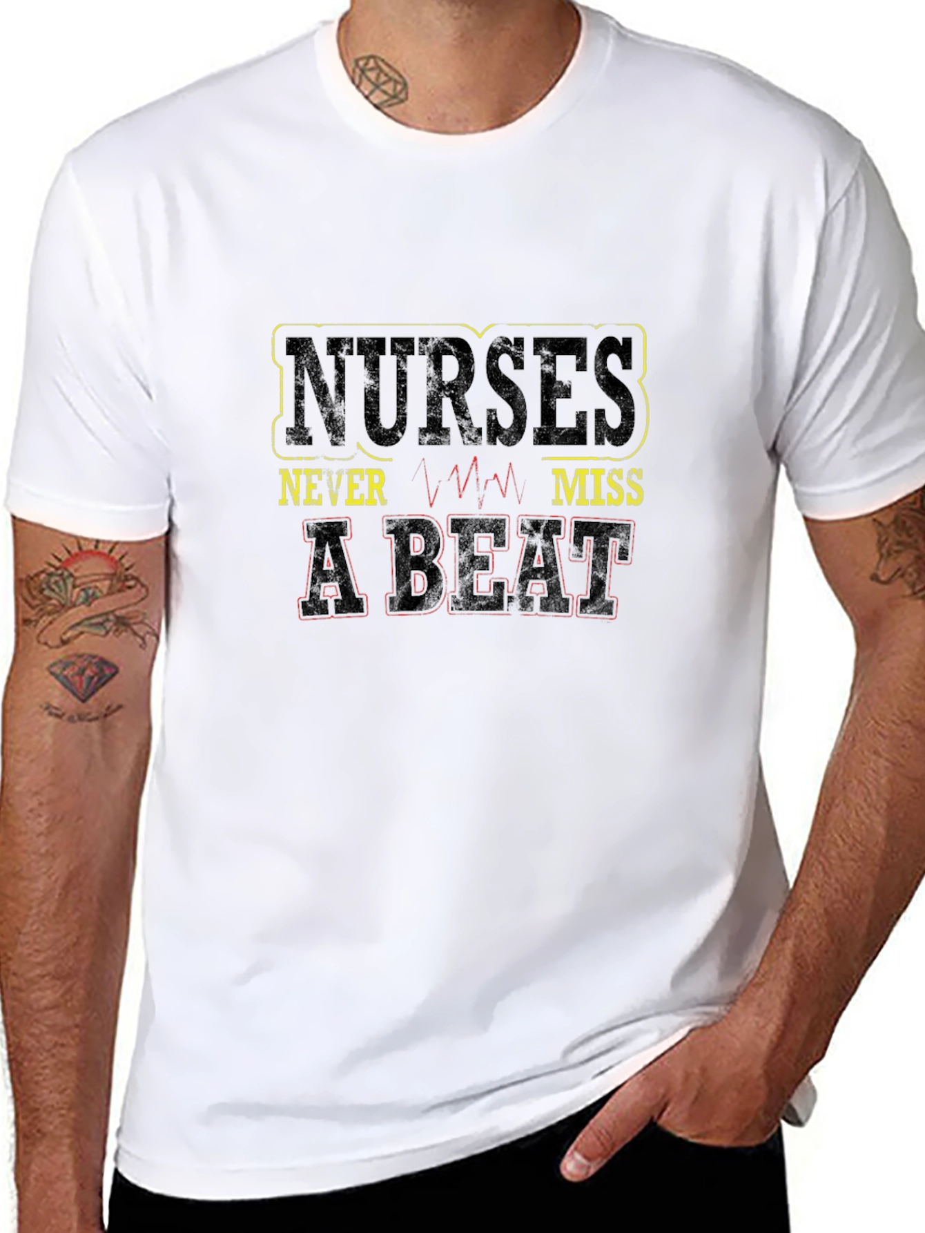 Nurses Never Miss a Beat Graphic Tee