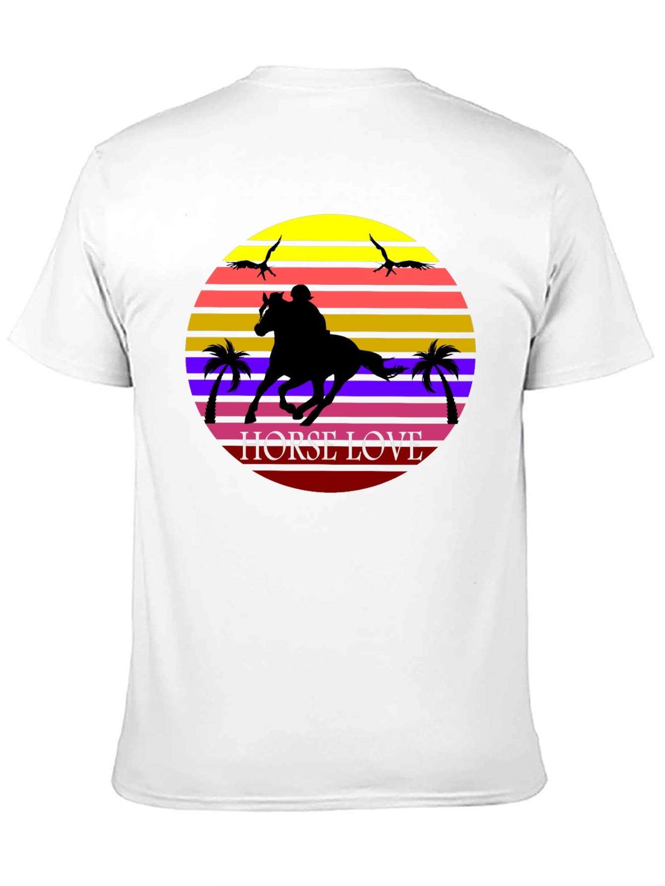 Horse Love Graphic Tee - Sunset Design