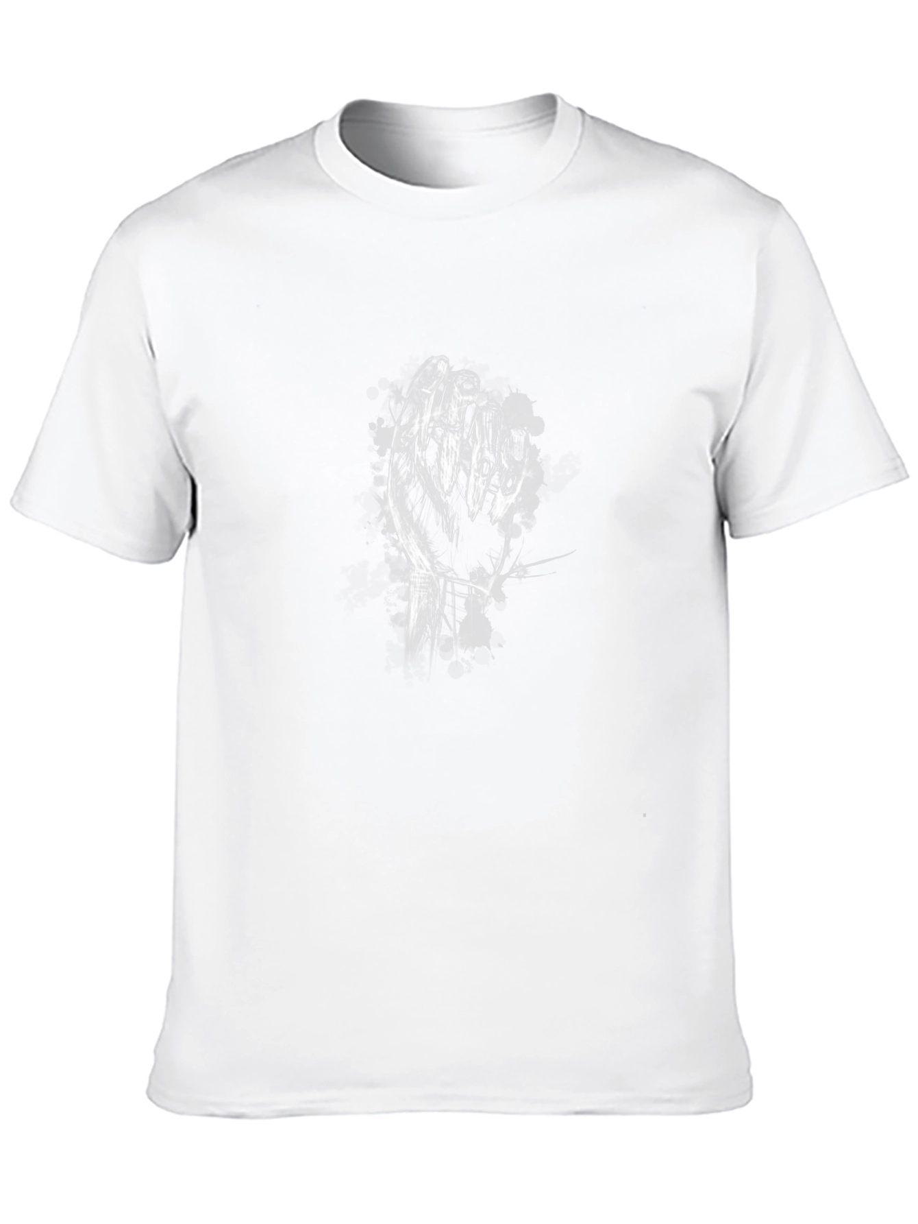 Abstract Hand Graphic Black T-Shirt