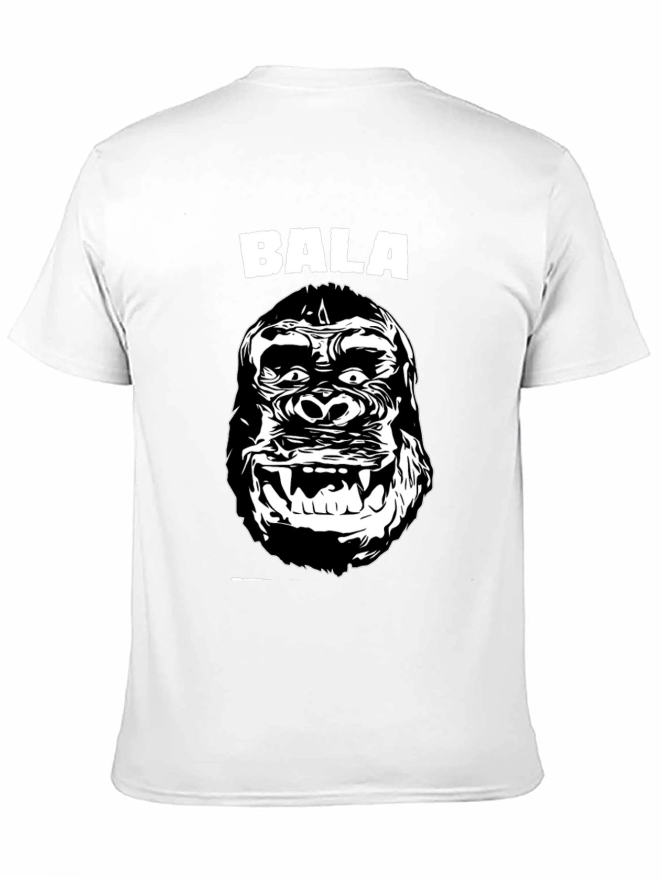 Bala Gorilla Graphic Tee - Black Cotton T-Shirt