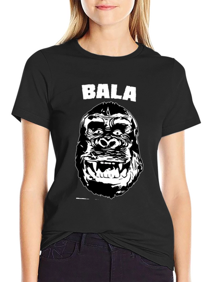 Bala Gorilla Graphic Tee - Black Cotton T-Shirt