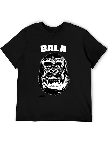 Bala Gorilla Graphic Tee - Black Cotton T-Shirt