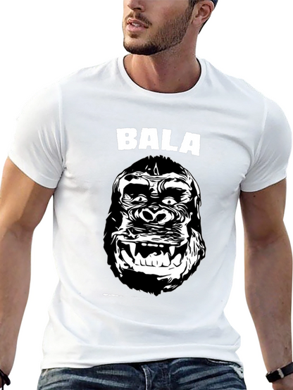 Bala Gorilla Graphic Tee - Black Cotton T-Shirt
