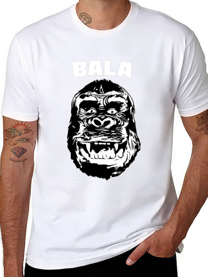 Bala Gorilla Graphic Tee - Black Cotton T-Shirt
