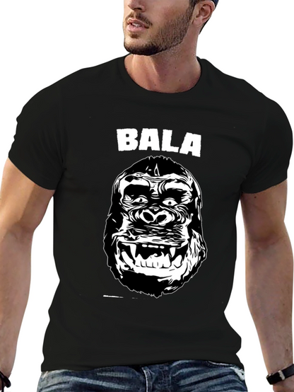 Bala Gorilla Graphic Tee - Black Cotton T-Shirt