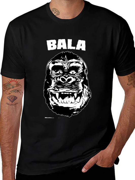 Bala Gorilla Graphic Tee - Black Cotton T-Shirt