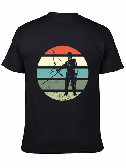 Archery Silhouette Retro Style T-Shirt